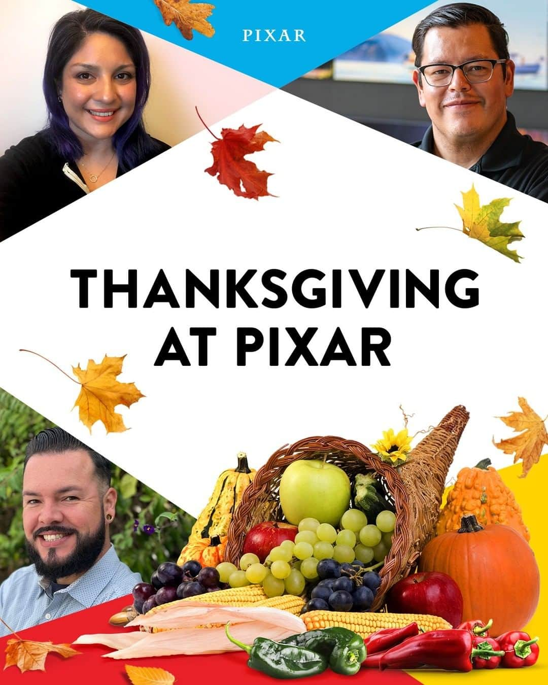 Disney Pixarさんのインスタグラム写真 - (Disney PixarInstagram)「Our secret ingredient for an incredible Thanksgiving… gratitude!  Swipe to find out what Pixar employees are thankful for today. ❤️」11月26日 2時31分 - pixar