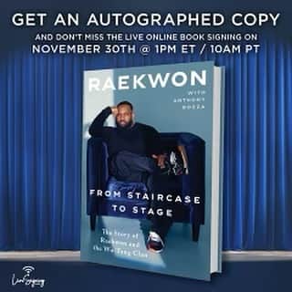 レイクウォンさんのインスタグラム写真 - (レイクウォンInstagram)「5 more days !!!!!!…Pre-order my new book "From Staircase to Stage"  which hit shelves Nov.30th {LINK IN BIO}」11月26日 5時23分 - raekwon