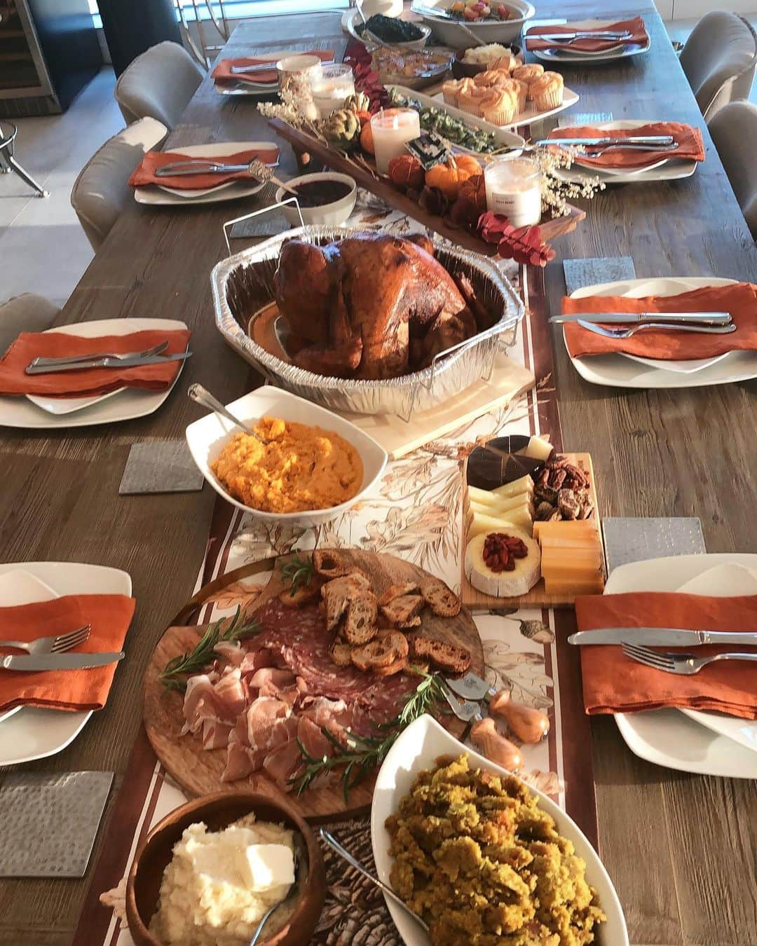 岩堀せりのインスタグラム：「Thanksgiving dinner😊💖」