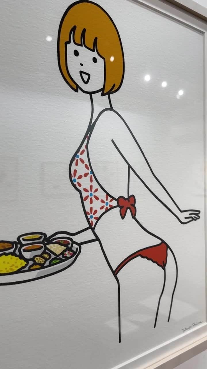 白根ゆたんぽのインスタグラム：「月ごとのカレーの説明、イラストの解説などしています。 展示は29日月曜まで @pol_2020  30日からは階下の @araragi_tani6  にて開催してます。 そのあと東京の @adda_shimokita に 巡回予定です。 #美人カレーカレンダー  #美人カレーカレンダー 2022」