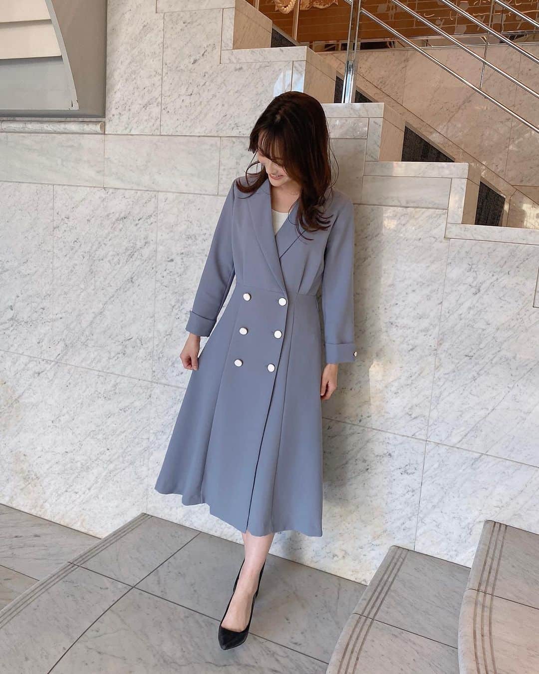 財津南美さんのインスタグラム写真 - (財津南美Instagram)「ㅤㅤㅤㅤㅤㅤㅤㅤㅤㅤㅤㅤㅤ 今日の衣装は#ENBLANC のワンピース👗 あまりないデザインで可愛かったんです☺️♡」11月26日 20時12分 - zaitsu_minami