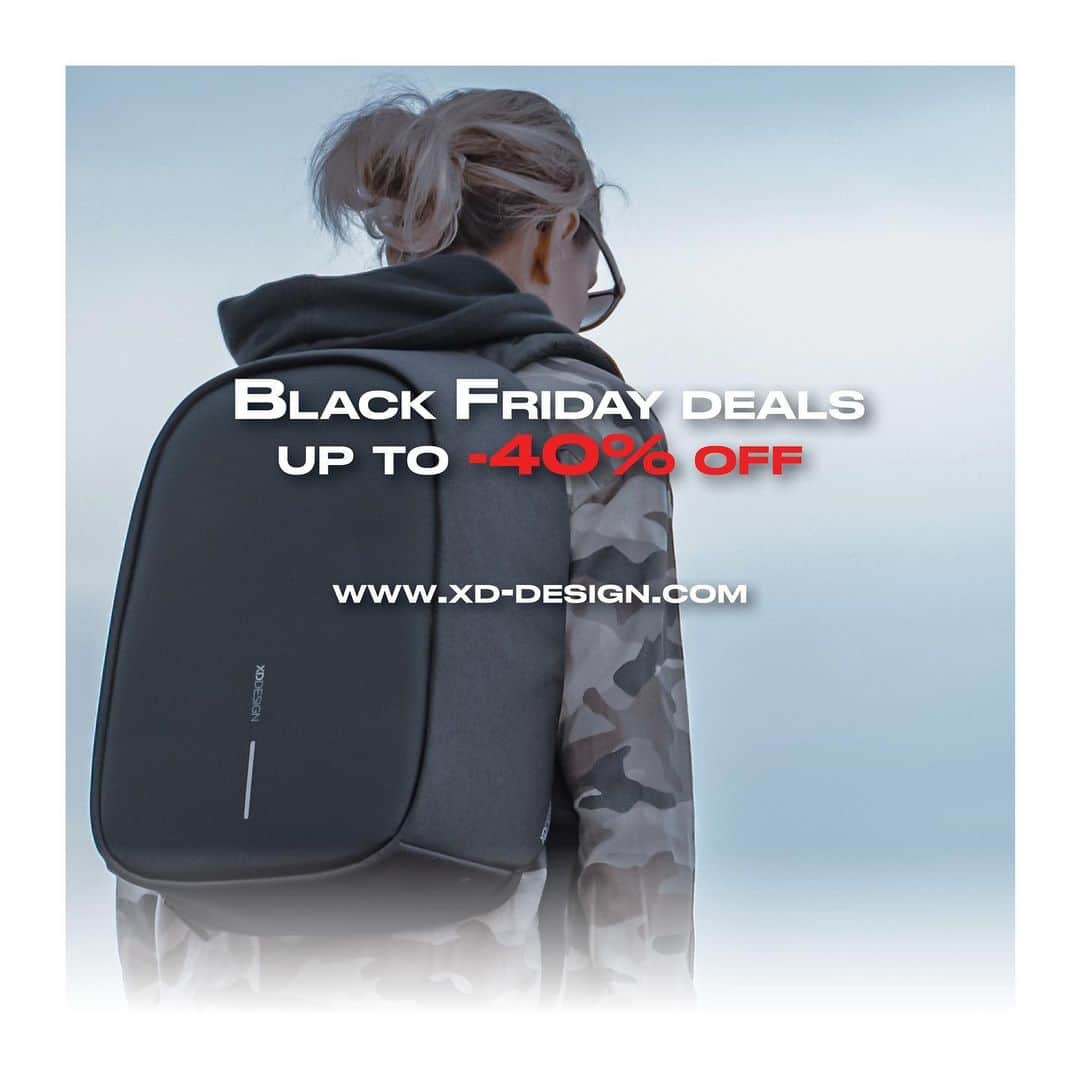 XD Designのインスタグラム：「Shop during our ʙʟᴀᴄᴋ ꜰʀɪᴅᴀʏ ᴡᴇᴇᴋᴇɴᴅ ꜱᴀʟᴇ at www.xd-design.com or via link in bio 👌  Get the best deals!   #xddesign #blackfriday #blackfridayweekend #blackfriday2021 #xddesignbobby #bobbybackpack」