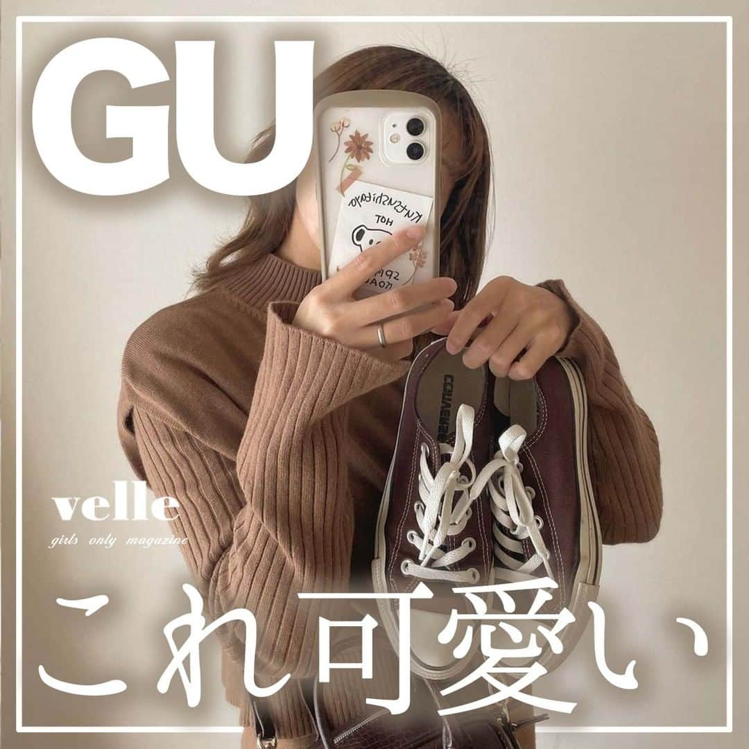 R i R y (リリー)さんのインスタグラム写真 - (R i R y (リリー)Instagram)「『#GU 特集🧶🤎』　　  ジーユーのおすすめアイテムをご紹介❤️ ぜひ参考にしてみてください🙊  商品名で出てこない場合売り切れの可能性が高いです🥺  ✴︎---------------✴︎---------------✴︎ ▶▶掲載する写真を募集中📸 カワイイ写真が撮れたら、@velle.jp をタグ付けするか、ハッシュタグ #velle_jp をつけて投稿してみてね♪ velle編集部と一緒にカワイイで溢れるvelleを創っていこう😚🤍  ✴︎---------------✴︎---------------✴︎ #冬コーデ #ジーユー #ニット #カラーニット #置き画くら部 #置き画 #プチプラ #古着女子 #gu新作 #プチプラ #プチプラ部 #プチプラファッション #gu #guコーデ #gu購入品 #guニット #ケーブルコクーンカーディガン #チャンキーニット #ジユジョ #デニムコーデ #ニットコーデ #秋コーデ #ニットカーディガンコーデ #ケーブルコクーンカーディガン #カットソーカラーフレアスラックス #3WAYレイヤードニットワンピース #ローゲージクルーネックセーター #パフィータッチスキッパーポロセーター」11月27日 18時00分 - velle.jp