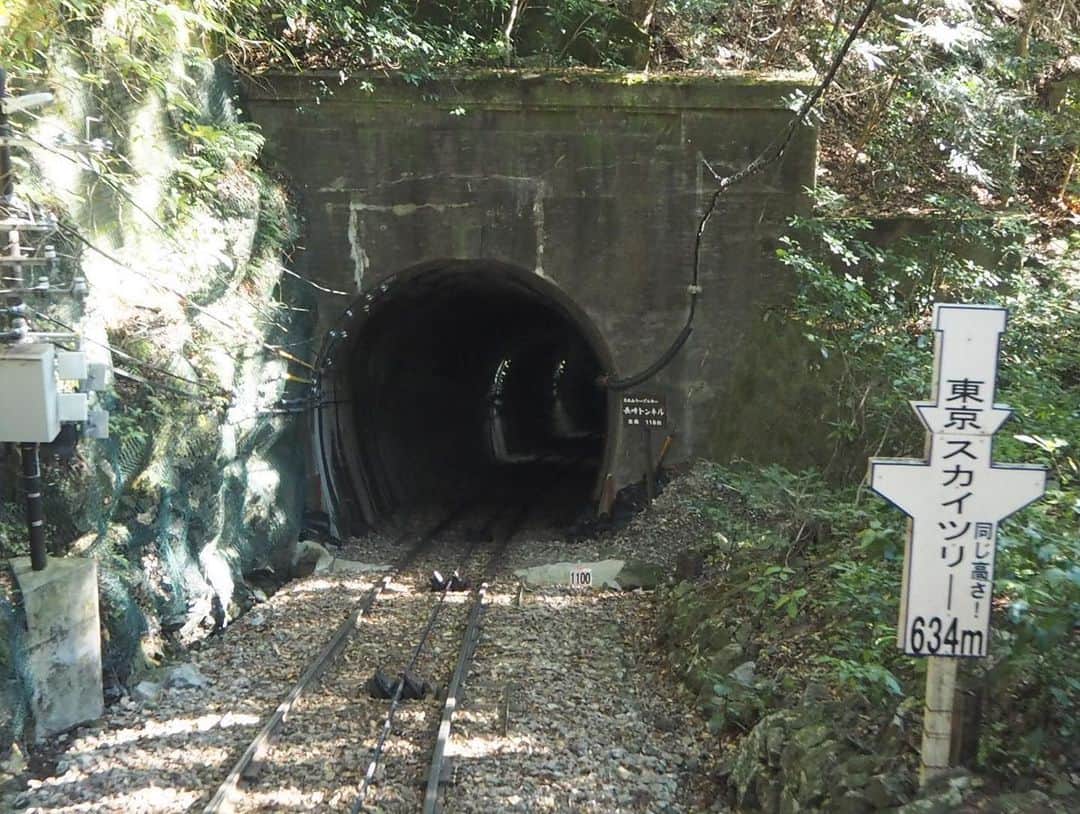 伊藤桃さんのインスタグラム写真 - (伊藤桃Instagram)「【#筑波山ケーブルカー 】 旅と鉄道 @tabitotetsudou  終着駅からのバス旅特集のオフショット♥️📸 ぜひ 本誌とあわせてみてね🥺 * 大正14年に運行開始して、現在の車両は戦後からの2代目。 3枚目: 深い山道 4枚目: そして石造りのトンネルをぬけていきます。 5枚目: トンネルをぬけた先にはこんな看板も。笑 * 6枚目: そして、#筑波山頂駅 にとーちゃく！ 7枚目: 標高800mΣ(ﾟﾛﾟ;) * 改札を出るといろいろなお土産屋さんが。 8枚目: 展望台もある食堂、おみやげやさんも。 1回目訪れた時は貸切で行けませんでしたが… 9枚目: 2回目に訪れた時は無事行けました！ スマホをおけて、絶景とともに撮影もできましたよ🥰❣️ 10枚目: 夕刊フジで書きましたが、山頂で飲みもできる✨たがみさんにおとずれました。 このお話は居酒屋インスタにて…🥃 つづく♥️ #筑波山 #筑波山が好き #mttsukuba #ケーブルカー」11月27日 19時09分 - itomomo_tetsu