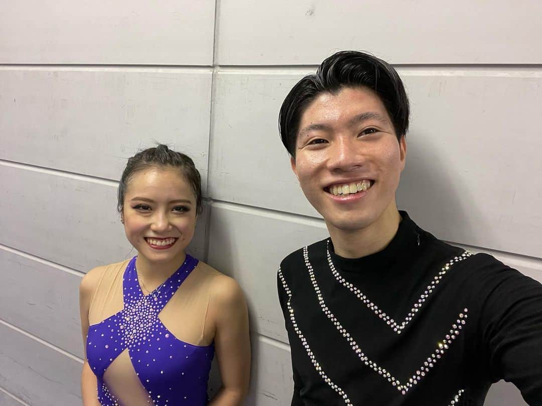 立野在のインスタグラム：「全日本選手権応援ありがとうございました。 自分たち自身、納得のいく演技が出来たのではないかと思います。 少しでも皆さんの記憶に残る様で有れば幸いです。  改めまして、たくさんの応援ありがとうございました。  #全日本選手権 #フィギュア #2021  #埼玉スーパーアリーナ  #きりある #アイスダンス #岡山 #icedance #kiriaru」