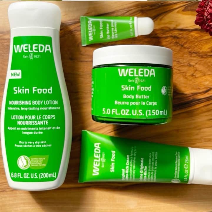 Weledaのインスタグラム：「Do you spot a Skin Food favorite? Leave a 💚 if you do!! #WeledaSkinFood」