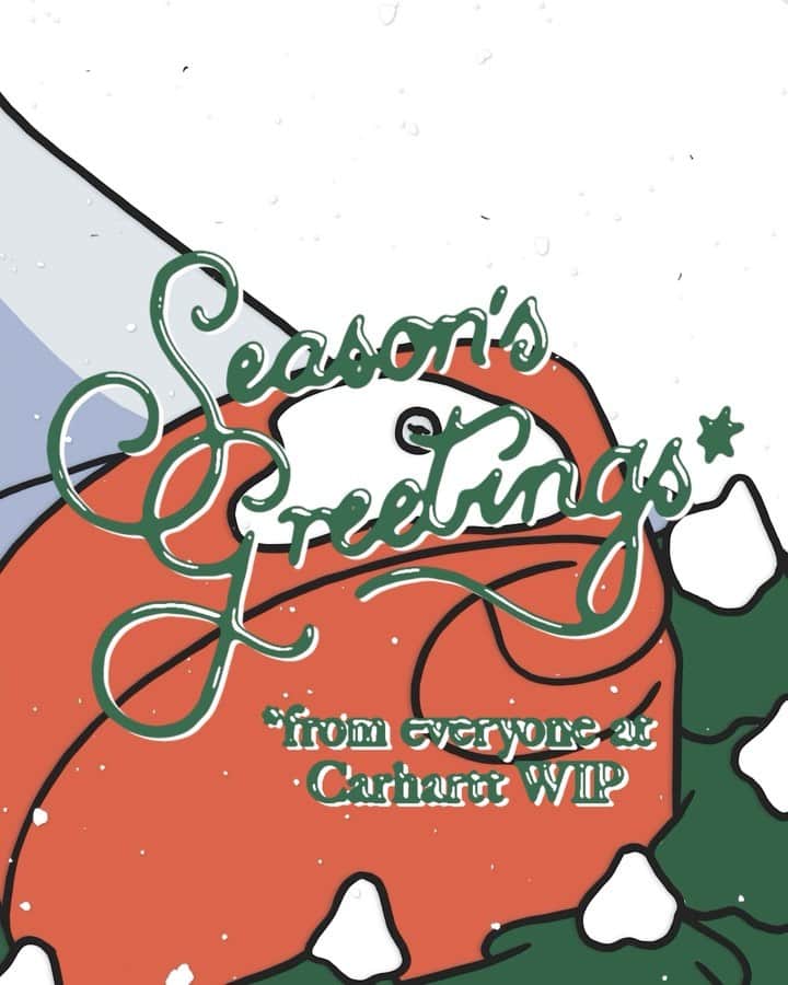 カーハートのインスタグラム：「Season’s Greetings From Everyone At Carhartt Work In Progress. #CarharttWIP」