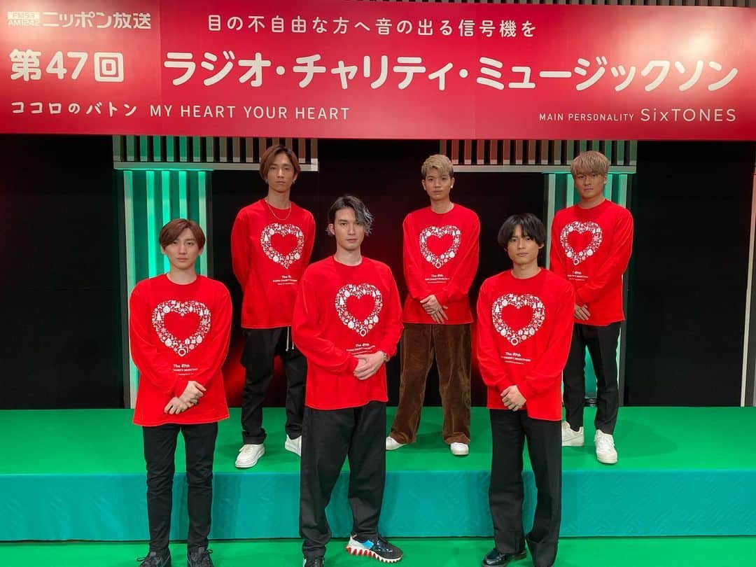 SixTONES チャリティーミュージックソンポスター