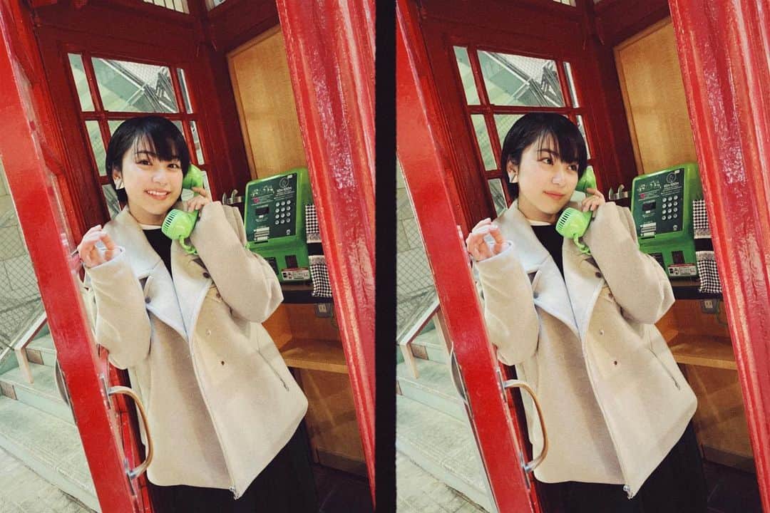 平祐奈のインスタグラム：「☎️🦚♥️  街中がキラキラですねっ  私は今日は神社へ行きました🌿  みなさん素敵な夜をっ💫」