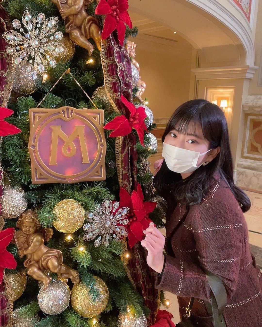 石原優衣のインスタグラム：「🎄  大好きな季節の大好きな場所🌋  #ディズニー #ディズニーシー #ミラコスタ  #disney #disneysea #miracosta」