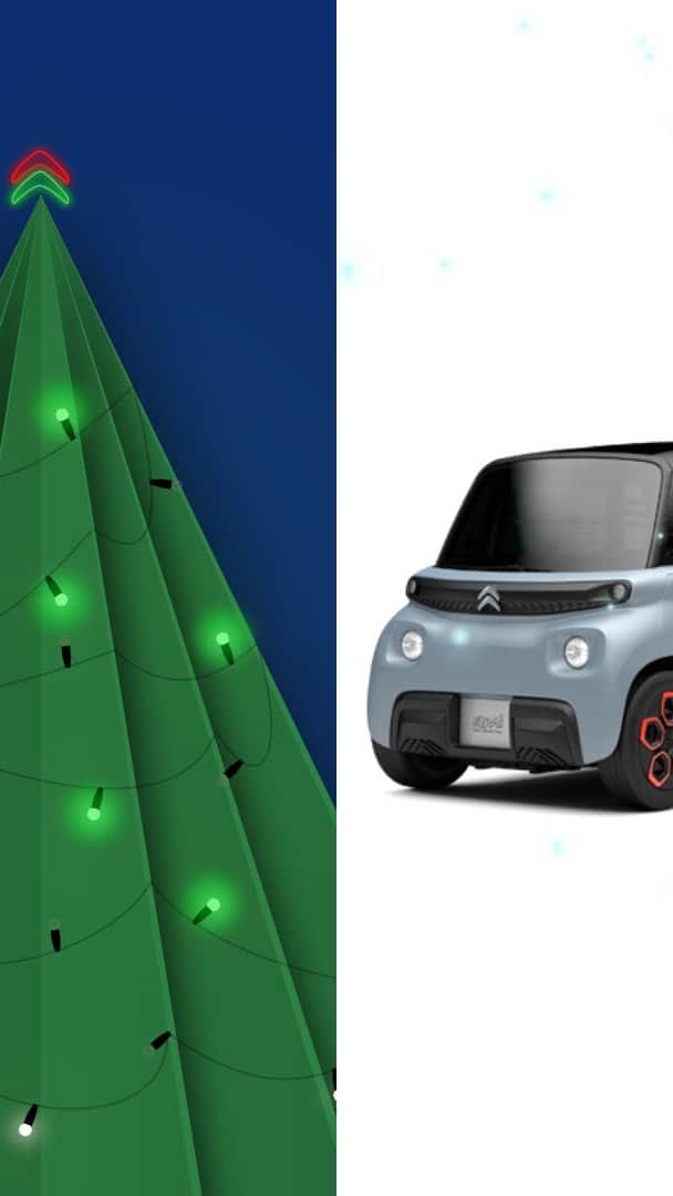 Citroënのインスタグラム：「For Christmas, between your tree and AMI, the power goes.  @MatenkaMusica . . . #AmiXmas #AmiPop」