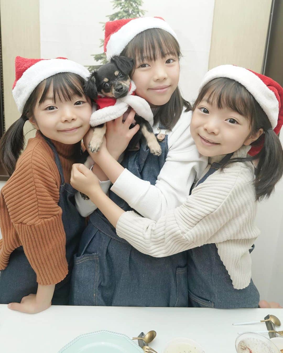 Yukiさんのインスタグラム写真 - (YukiInstagram)「Merry Christmas 🎄✨  今年は双子ちゃんがお料理のお手伝いをしてくれて 作ってる時間も楽しかった☺️💕  サラダ🥗リースとポテトサラダは完全に三姉妹だけで作りました☺️  スワイプ最後の2枚、シャンメリーを開ける時っていい反応するー☺️💕w  皆さま素敵なクリスマスをお過ごしください🎄✨」12月24日 23時37分 - yukikuu96