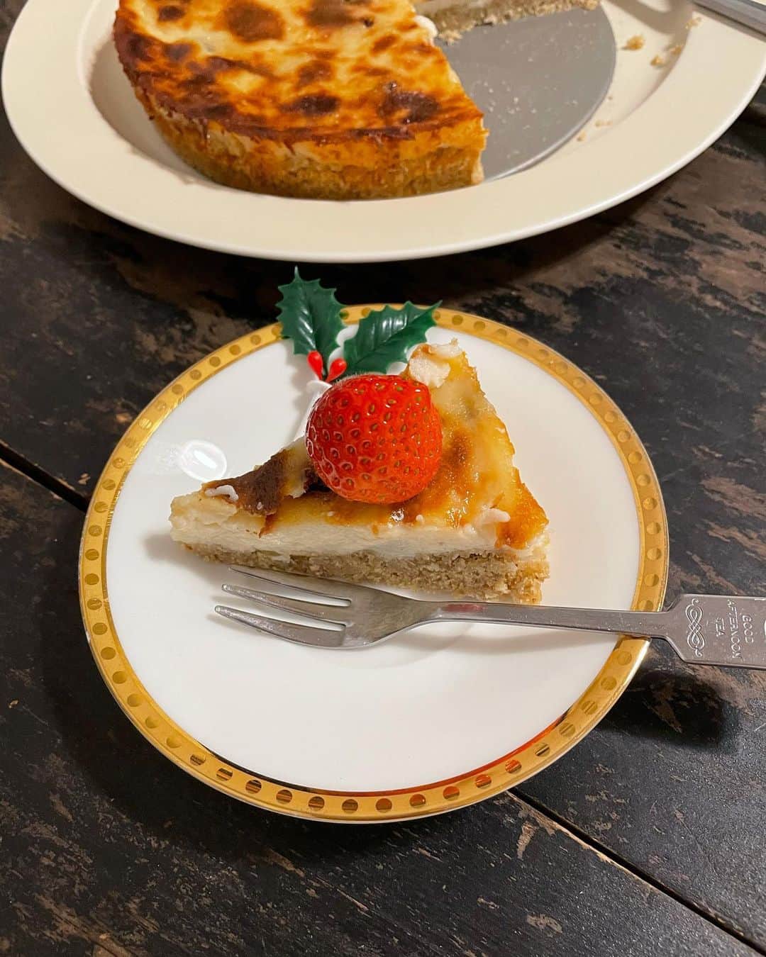 大野いとのインスタグラム：「手作りチーズケーキ作ってみたよ🎄🍰 #豆乳グルトチーズケーキ」