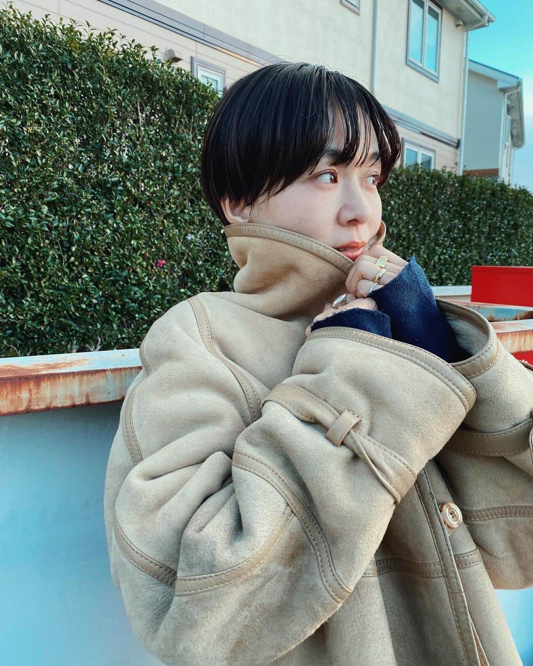 金子渚さんのインスタグラム写真 - (金子渚Instagram)「笑っちゃうくらい寒かったよね、今日😶‍🌫️❄️ 何回　　さむっ！　って言ったかな」12月26日 23時21分 - nagisakaneko