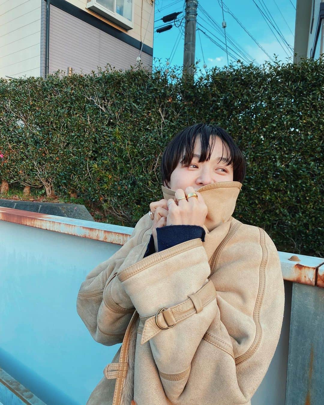 金子渚さんのインスタグラム写真 - (金子渚Instagram)「笑っちゃうくらい寒かったよね、今日😶‍🌫️❄️ 何回　　さむっ！　って言ったかな」12月26日 23時21分 - nagisakaneko