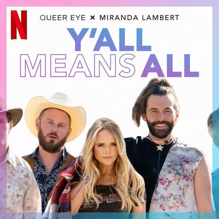 ミランダ・ランバートのインスタグラム：「Here’s one last surprise for y’all this year! A new song “Y’all Means All” will be out on 12/31 to celebrate the new season of @QueerEye that filmed all in Texas! 🌈」