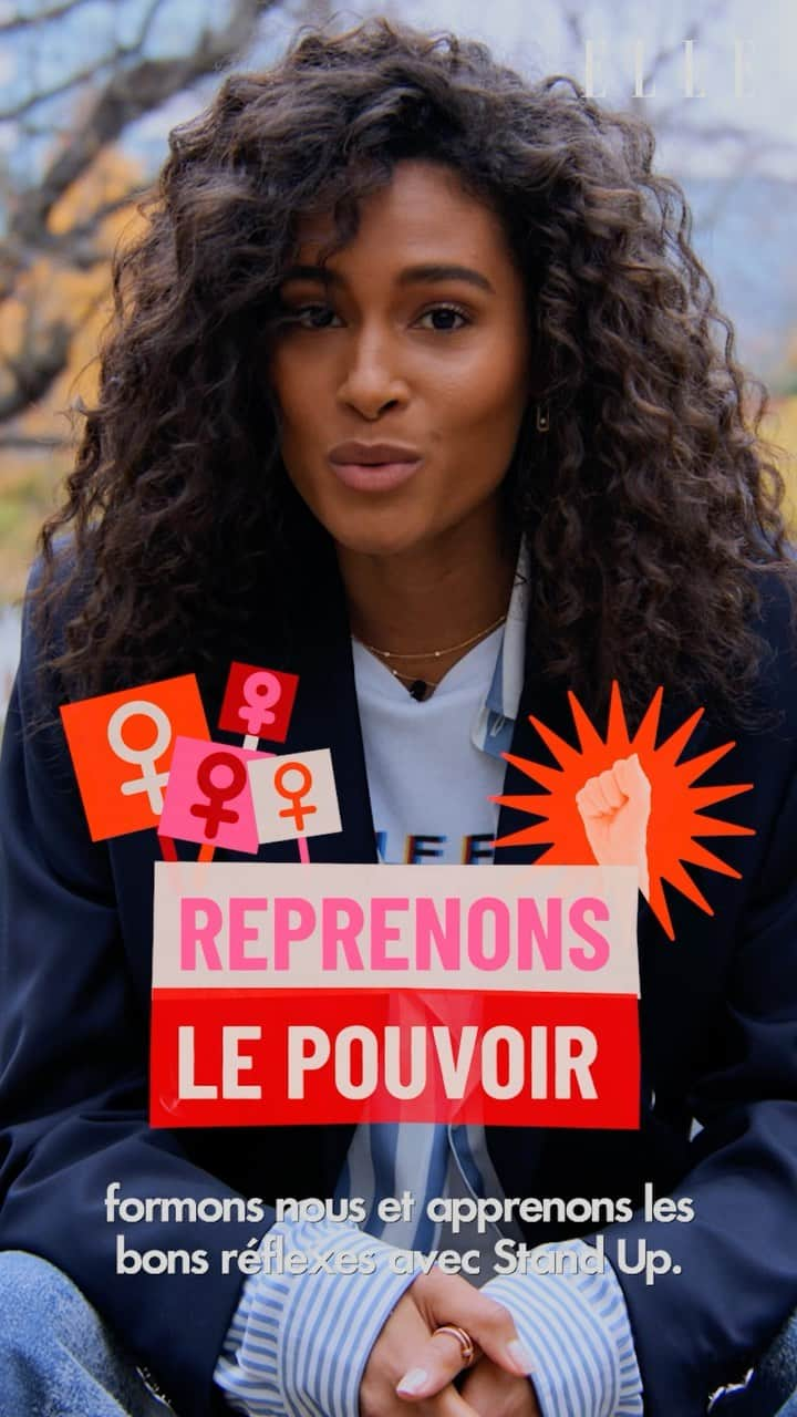 シンディ・ブルーナのインスタグラム：「I was a minor the first time I was harassed in the street. I was walking with a friend when a man started following us. We felt so unsafe that we ran and hide in someone else’s residence. It was a first time but not the last time that I felt my sense of security was jeopardized,  and unfortunately I’m definitely not the only one. It means a lot to be able to talk about this issue, and I am proud to join @lorealparis on their commitment to be part of the solution through Stand Up, a program that invites women and men to safely respond when they see or experience street harassment.  Let’s get trained on the 5D’s and get our power back ! #WeStandUp #WorthIt @ellefr」