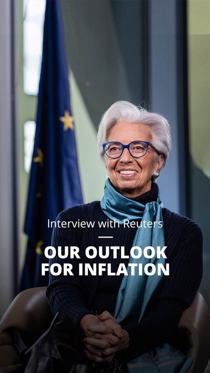 のインスタグラム：「Inflation is a concern for many euro area citizens at the moment, I explained at #ReutersNext. But we are confident that it will decline over the course of 2022.」