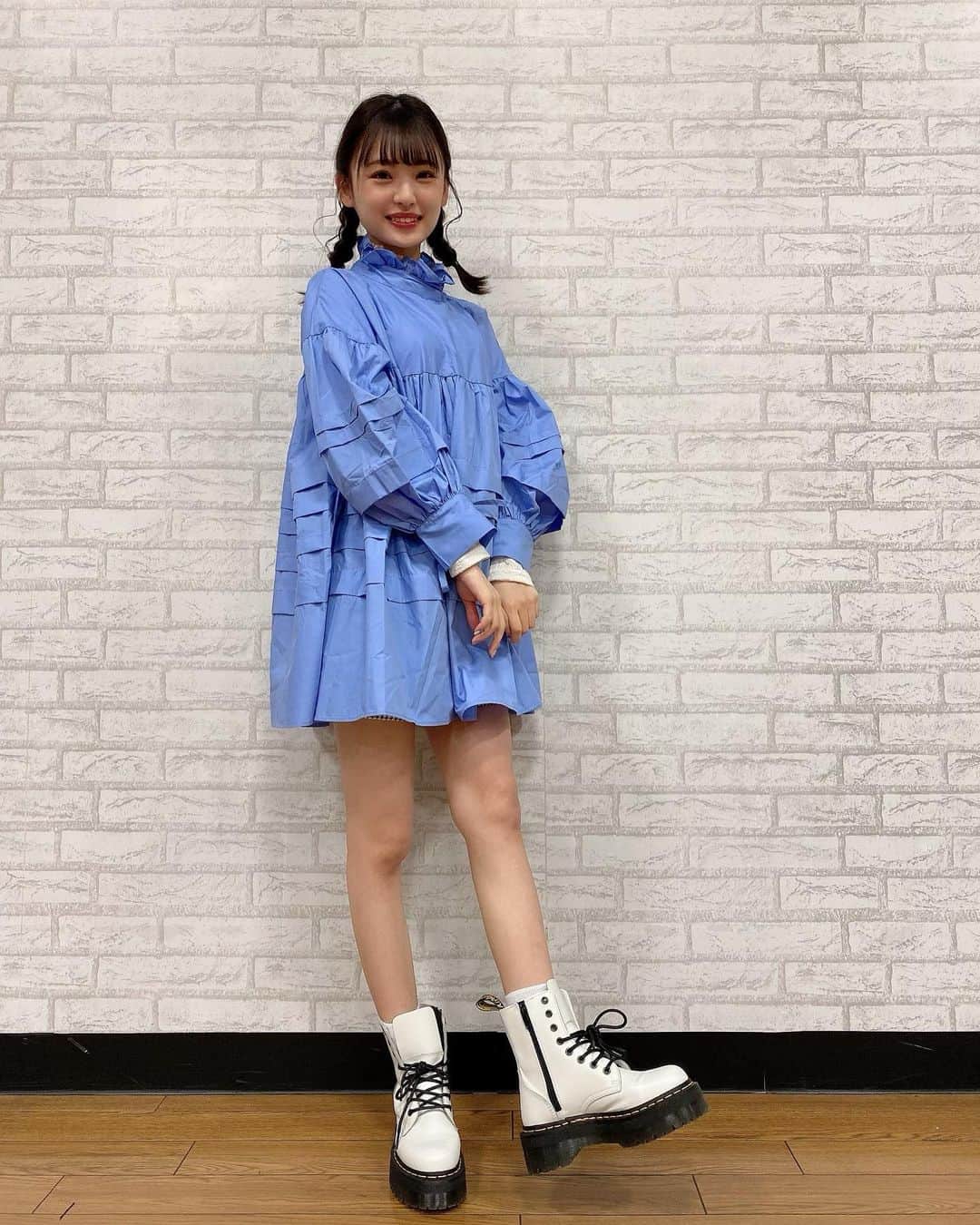 新澤菜央さんのインスタグラム写真 - (新澤菜央Instagram)「登園コーデ👶🏻📛  #スモックみたい  #23歳児」12月3日 20時28分 - _shinshin_48