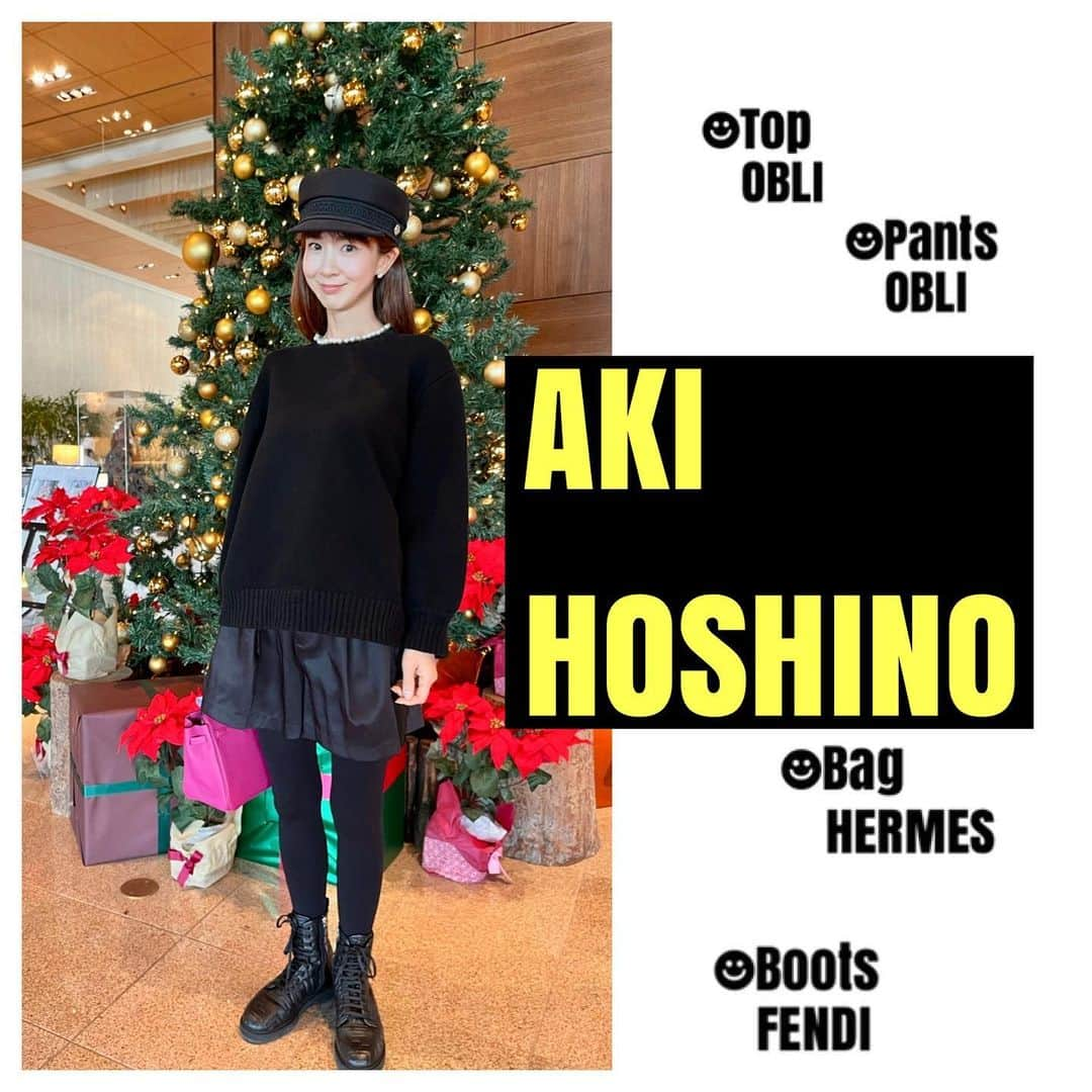 プチモのインスタグラム：「Petit Seven Models  Outfit of the day プチモ私服  ほしのあき  トップス→OBLI パンツ→OBLI ブーツ→FENDI バック→HERMES  #プチセブン #プチモ #期間限定 #ootd  #ootdfashion  #ootdstyle  #90s  #ootdjapan #obli  #hermes  #birkin  #fendi」