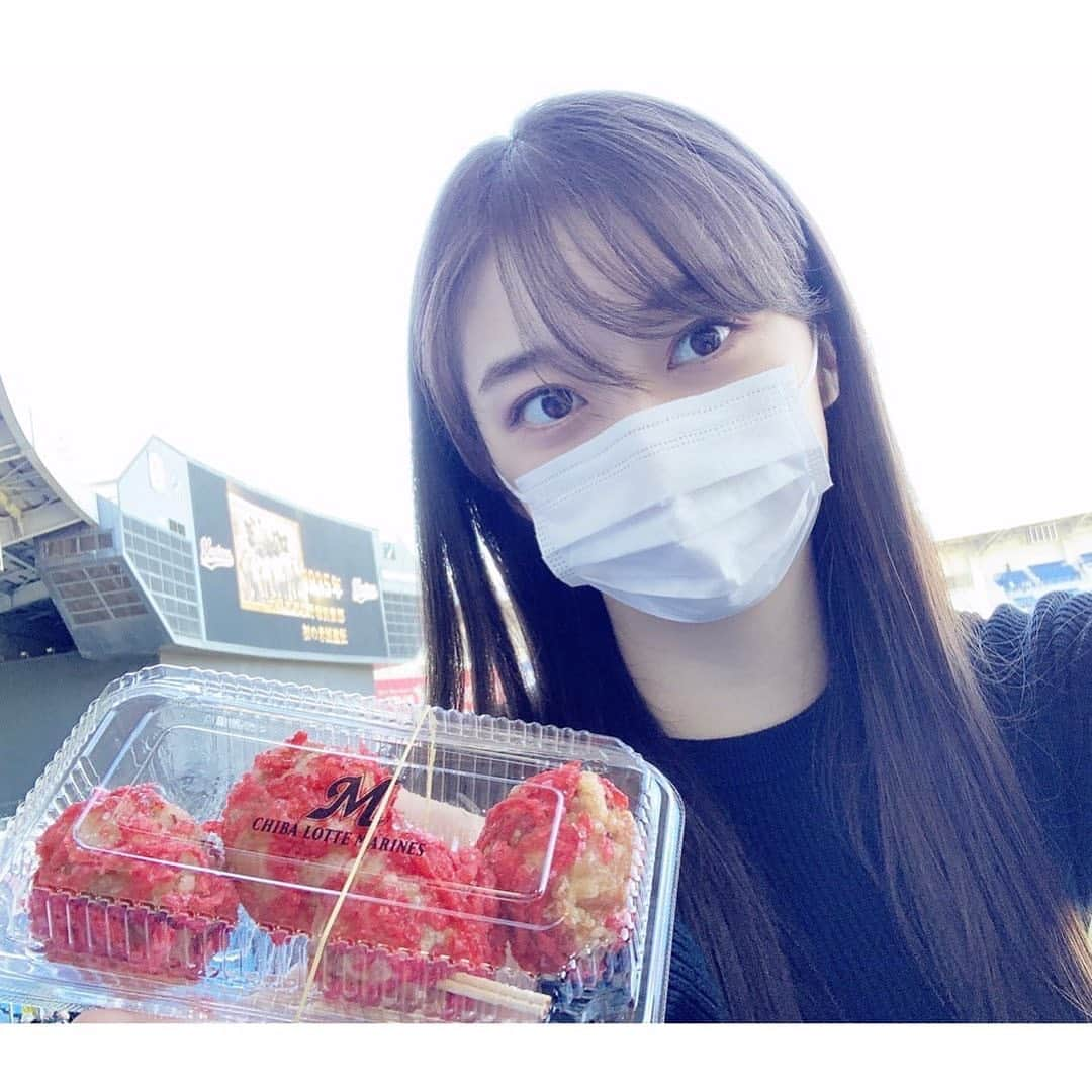 牧野真莉愛さんのインスタグラム写真 - (牧野真莉愛Instagram)「♡ ♡ 💖からあげ大将亭💖 「からあげ大将亭がナンバー1だ！！」 まりあはベジータになったつもりで言った🐰💗 🎀 2021.9.3＆2021.10.30 マリンへ行きました🐟まりあ ↑ 秘蔵写真❤️おわりんご ♡ ♡  #からあげ大将亭 #里崎智也 選手 #lovefighters ❤ #モーニング娘21 #morningmusume21 #牧野真莉愛」12月4日 22時25分 - maria_makino.official