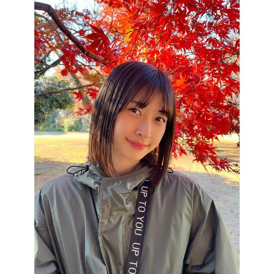 松岡はなさんのインスタグラム写真 - (松岡はなInstagram)「お兄ちゃんに撮ってもらった👀🍁」12月5日 18時00分 - hana_matsuoka_