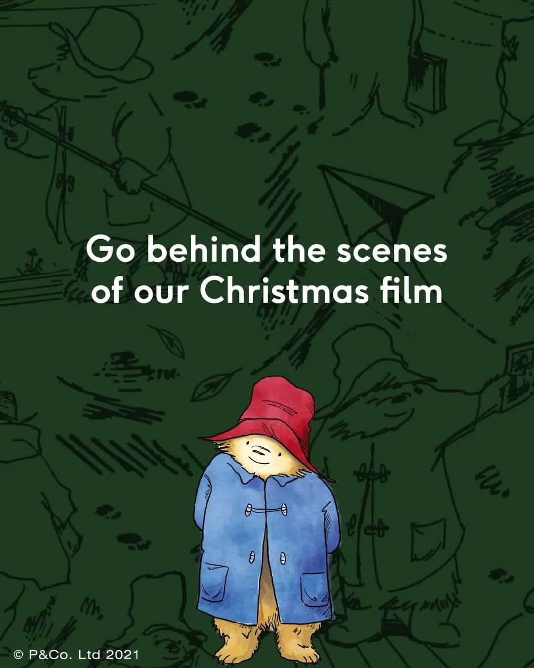 Barbour Japanのインスタグラム：「Peggy Fortnumが描いたパディントンを再現したクリスマス動画「 #BarbourChristmas」。  制作の舞台裏をご紹介致します。 是非ご覧下さい。  #BarbourChristmas #Barbour #BarbourWayOfLife #バブアー」