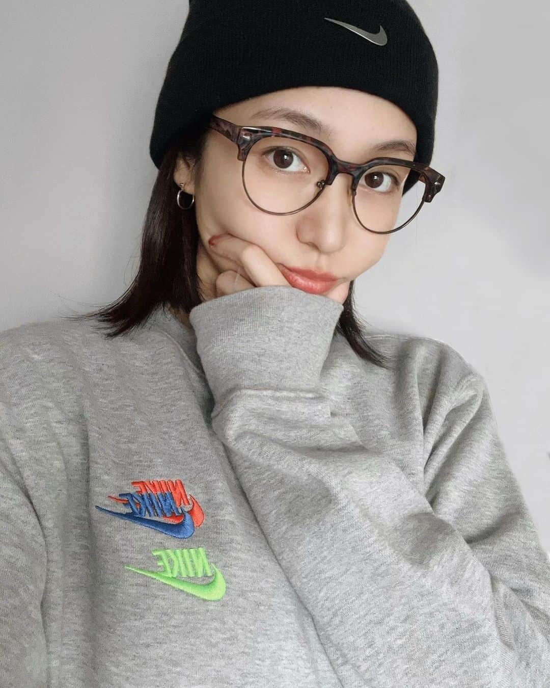 二瀬里子のインスタグラム：「全身NIKEだった日🤔w」