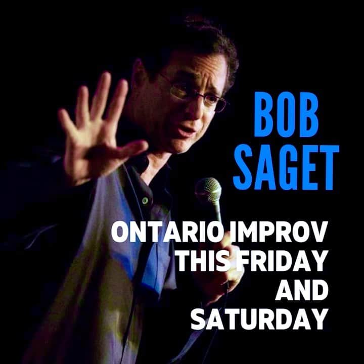 ボブ・サゲットのインスタグラム：「ONTARIO, CALIFORNIA!!! THIS FRIDAY & SATURDAY —I’m returning back to @ontarioimprov with my brother @therealmikeyoung for four shows!! So love working out all my new stuff! Can’t wait to return to Ontario. Love this club! There, I said it! Tickets at: https://bit.ly/31DLfMF Or at: bobsaget.com Get ‘em now ‘cause these shows are gonna be great.  And Ontario, Canada, I’ll be there in 2022!」