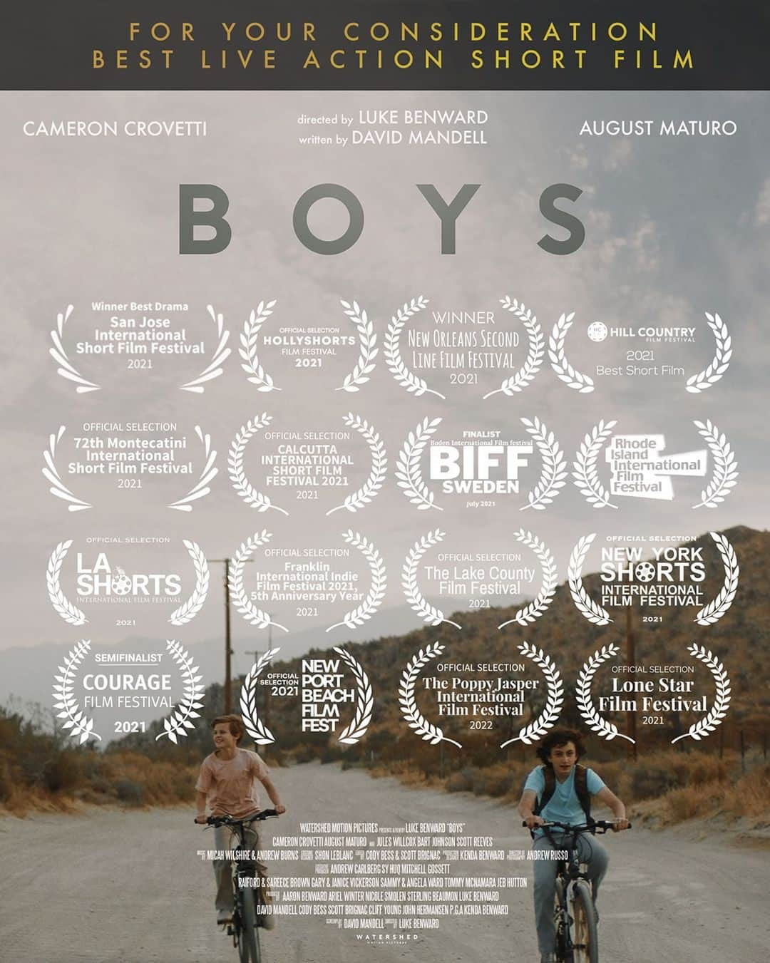 ルーク・ベンワードさんのインスタグラム写真 - (ルーク・ベンワードInstagram)「FOR YOUR CONSIDERATION - BEST LIVE ACTION SHORT FILM.  SO honored by the attention BOYS has received to date. Thank you so much to everyone who made this short a possibility. While we enjoyed flexing our creative muscles during this challenging time, it's also become increasingly apparent that gun safety and gun violence need our continued attention and action.  We encourage you to spread the word far and wide.  #ForYourConsideration #FYC #LiveActionShortFilm」12月8日 2時07分 - labenward