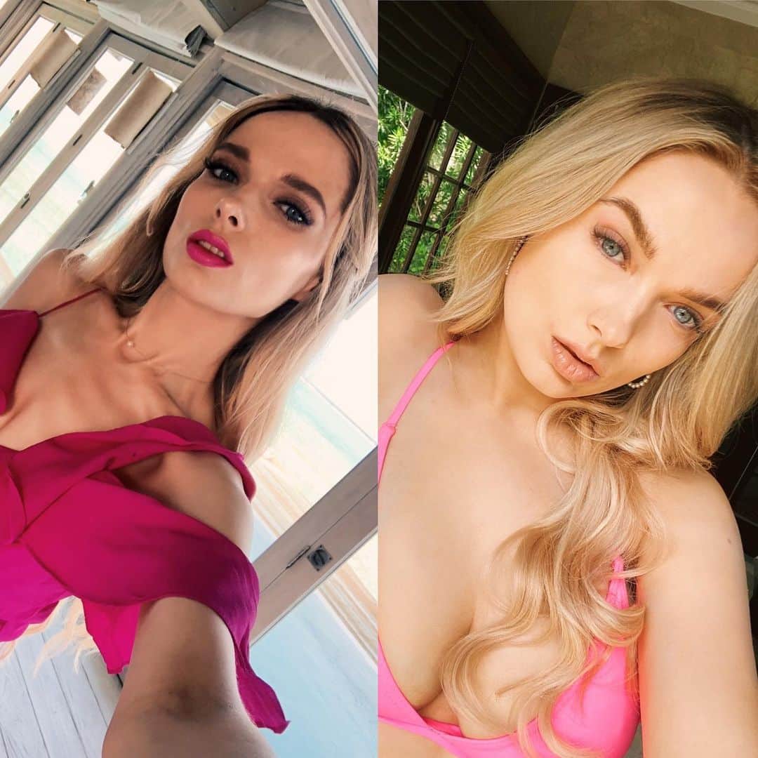 エム・フォードのインスタグラム：「Reminder: the real glow up is internal ✨.   I would give anything to go back in time and just hug that girl on the left, get her a support network, explain to  her about what a healthy relationship looks like, what a healthy environment actually is, and show her how to live, rather than just survive. And most importantly, I’d tell her that everything is going to be ok. And that one day she’ll finally find the happiness she’s been searching for throughout her entire life ✨🧡✨.」