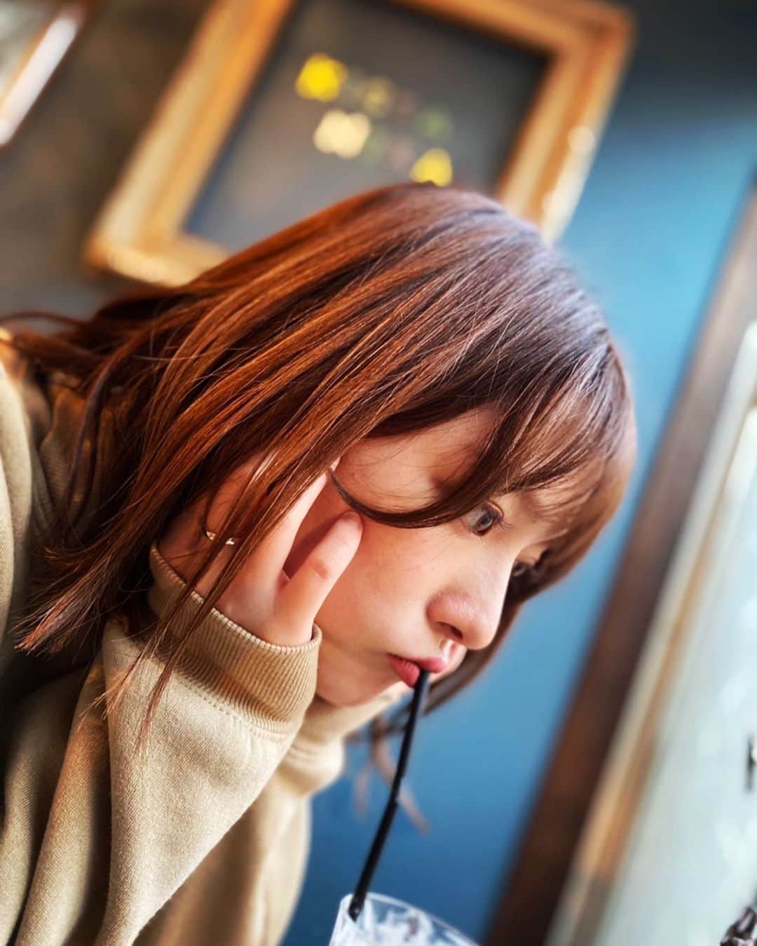 のインスタグラム：「#🥤 #💋」