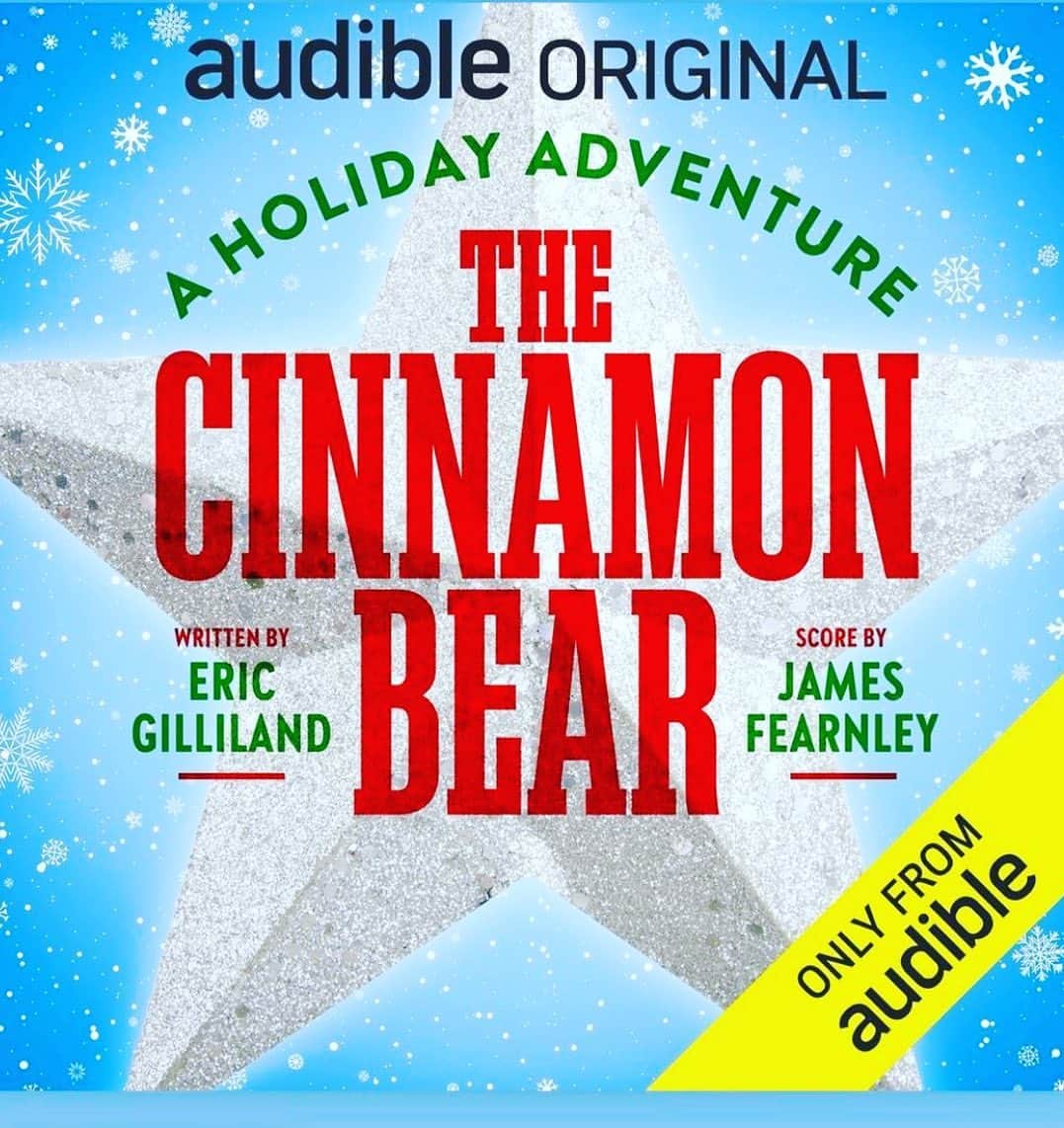 ジョニー・ガレッキのインスタグラム：「Proud to be a part of this holiday love and laughter based on the 1937 radio show, “The Cinnamon Bear,” available on @audible and written by @ergill2 composed by @germsfinally (one of my favorite musicians). Cast includes myself, as Fee-Fo the Giant, @alancummingsnaps as Cinnamon Bear, @vancityreynolds as Santa Claus, John Goodman, Marcia Gay Harden, Rachel Dratch, Catherine Keener, Martha Plimpton, Helen Hunt, Thomas Lennon, Ana Gasteyer, Sarah Vowell and Milo Manheim. Happy holidays, All!」