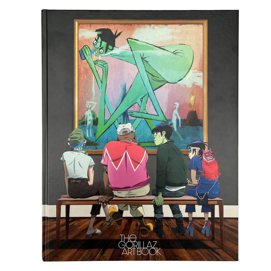 Gorillazのインスタグラム：「The Gorillaz Art Book 📔 Featuring brand new artwork by Jamie Hewlett and a host of guest contributions from friends and admirers of the band 💫 Set across over 250 pages, expertly printed and bound in Italy 🇮🇹 Released Spring 2022 🌼 gorill.az/artbook」
