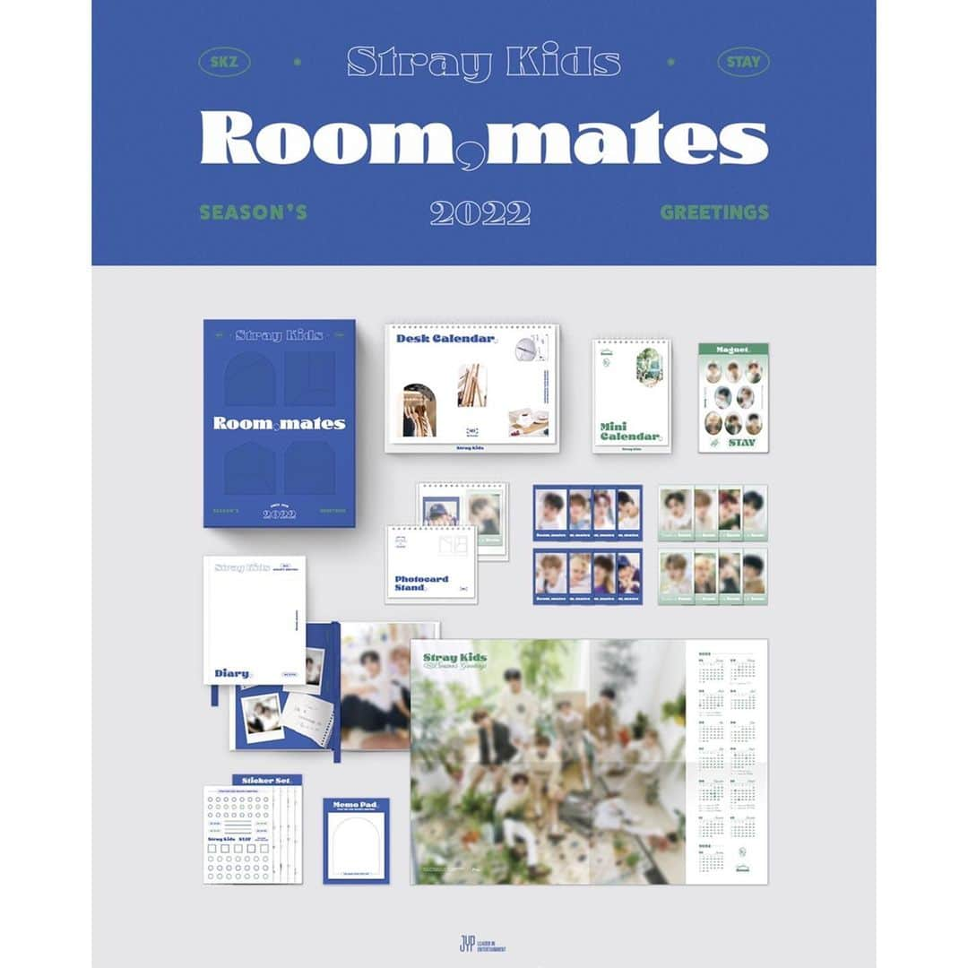 Stray Kidsさんのインスタグラム写真 - (Stray KidsInstagram)「Stray Kids 2022 SEASON'S GREETINGS Room,mates＜輸入版＞が、 JYP JAPAN ONLINE STOREとSony Music Shopにて販売決定🎉  予約販売期間：2021/12/13(月)10:00~12/23(木)15:00  #StrayKids #スキズ #StrayKidsSeasonsGreetings #YouMakeStrayKidsStay #STAY」12月10日 15時01分 - straykids_official_jp