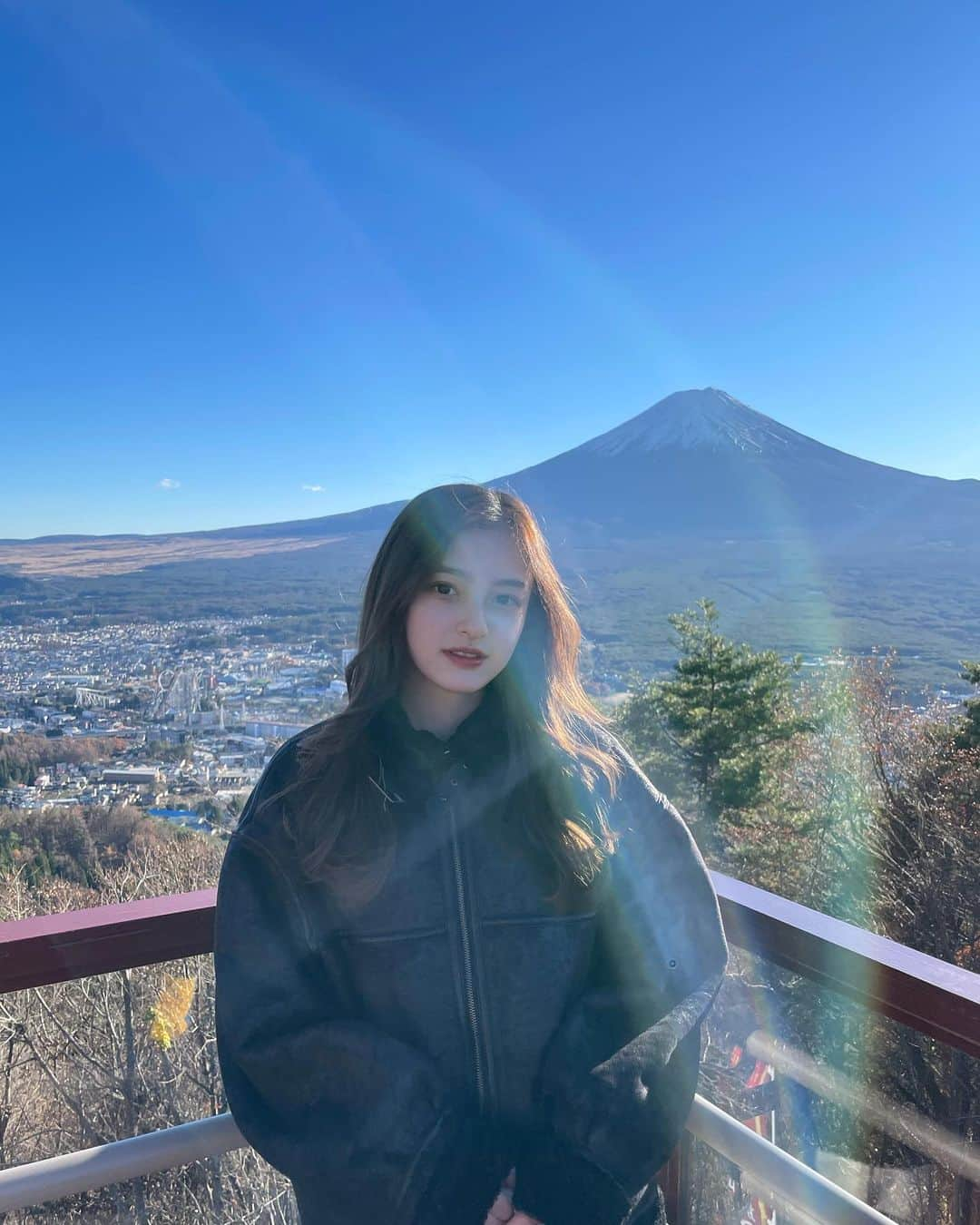 大峰ユリホさんのインスタグラム写真 - (大峰ユリホInstagram)「富士山綺麗だった🗻」12月10日 20時21分 - lespros_yuriho