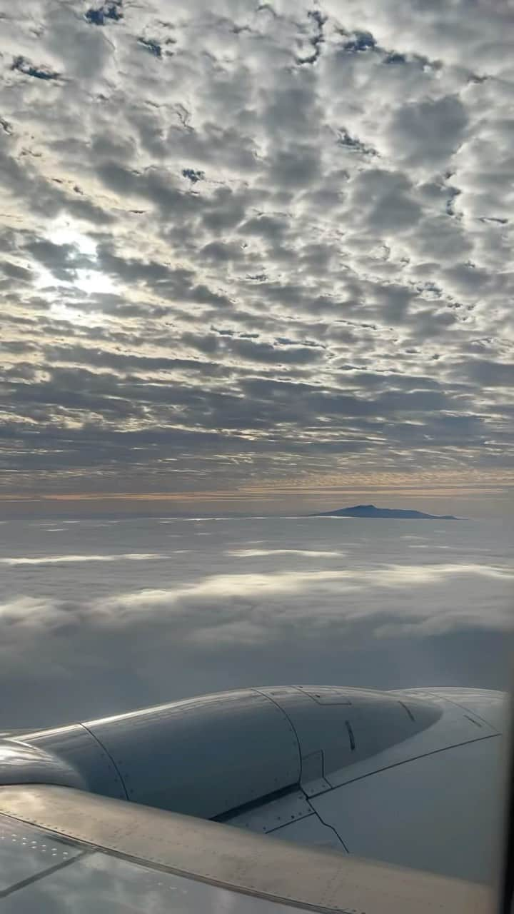 アンジェリーナ・ダニロヴァのインスタグラム：「A plane view landing from Seoul✈️Jeju #miracle」