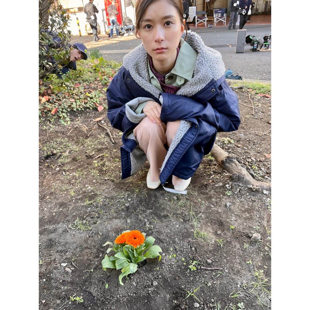芳根京子さんのインスタグラム写真 - (芳根京子Instagram)「わわわわわわわ バタコさん？？？？？ あっちゃん！！！！！  来週もお楽しみに。  そしてこちらはお花が咲いたので撮ってみました、の写真です。  写真撮ってたら知らぬ間に こたちゃんが入ってくれてた！🐢  #真犯人フラグ」12月12日 23時27分 - yoshinekyoko