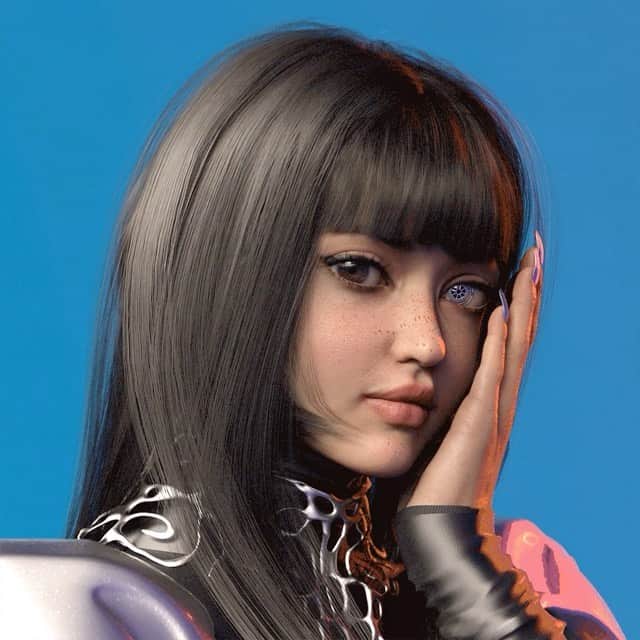Ruby Gloomのインスタグラム：「The @non_fungibleppl Public Sale begins tomorrow at 2pm ET! If you haven’t checked out Non-Fungible People yet, you need to! You don’t want to miss out on this collection! 🤩🥳 #daz3d #nfp #nft」