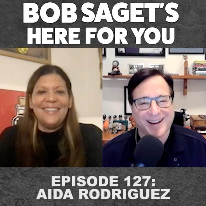 ボブ・サゲットのインスタグラム：「LOVE TODAY’S NEW EP with @funnyaida -In her new @hbomax Standup Special, “Fighting Words,” Aida Rodriguez shares how she’s worked through the difficulties in her life through pure truth and hilarity.  Available wherever you get your podcasts of course.  Listen & Subscribe at —>  https://bit.ly/BobSagetsHereForYou  Produced by @allthingscomedy」