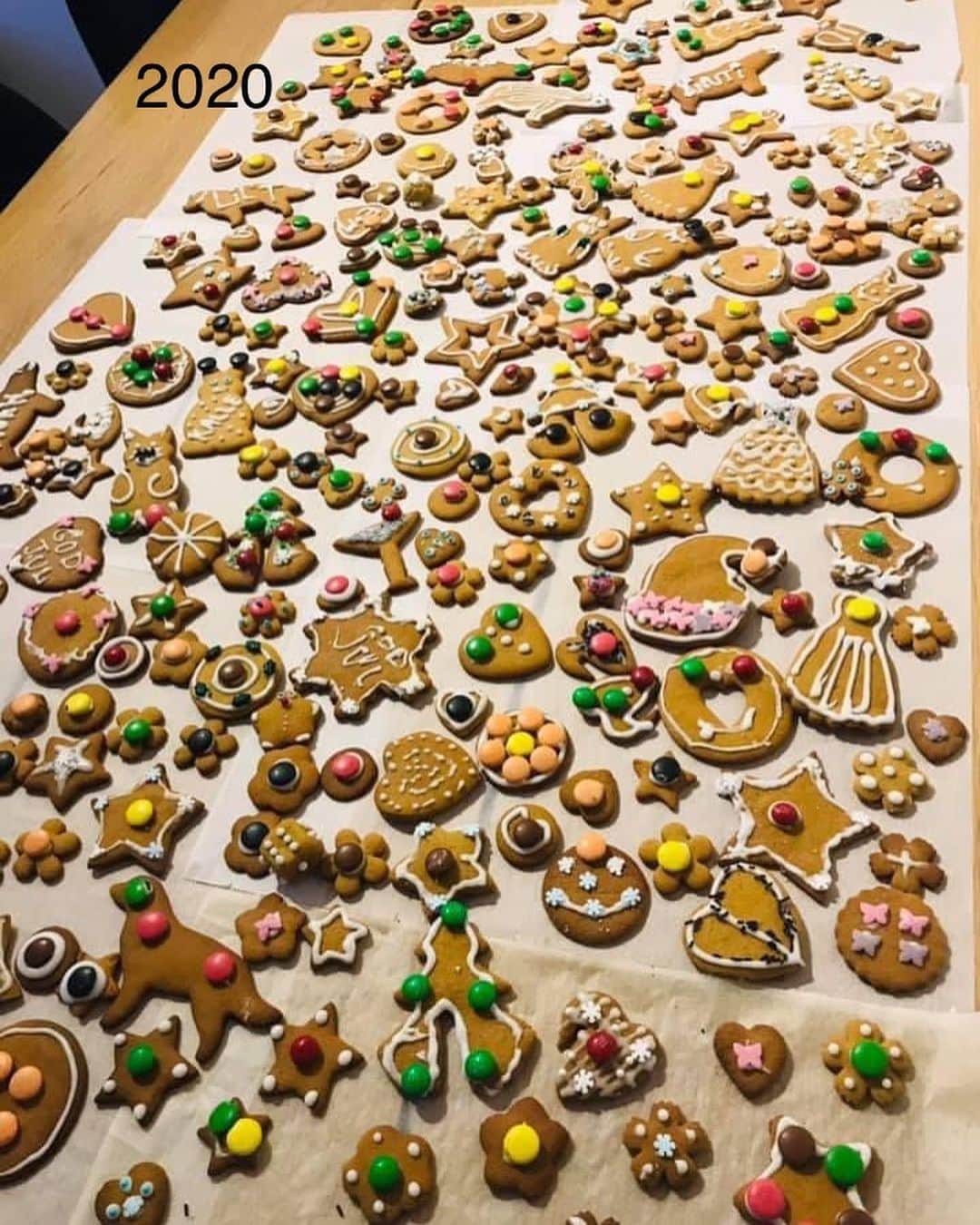 Rie's Healthy Bento from Osloさんのインスタグラム写真 - (Rie's Healthy Bento from OsloInstagram)「My family has this nice tradition for Christmas “pepperkakekveld” (we bake ginger bread cookies and decorate them together and have a dinner afterwards) 🎄　and we enjoy it every time !! We baked last night for this year and I attach last year’s and the year before that. It feels Christmas is near 🤶 #julen #jul #christmas #christmascookies #norway #gingerbread #pepperkaker #クリスマスクッキー　#クリスマス　#クッキー」12月13日 18時12分 - rieshealthycooking