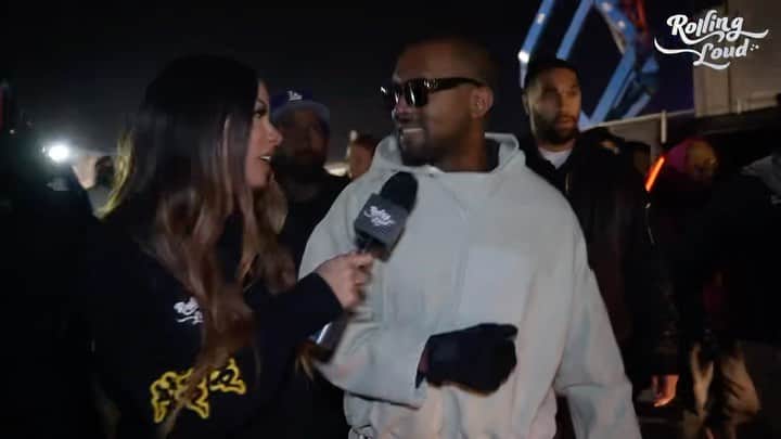 Brittany Rennerのインスタグラム：「PRAISE GOD INDEED @kanyewest 😇 @rollingloud 🌟 Yerrrrrrrrrrrrr @rollingloud @tariqcherif @carbonmotorsportss @bighomiep_  🎥: @nowwutdotcom」