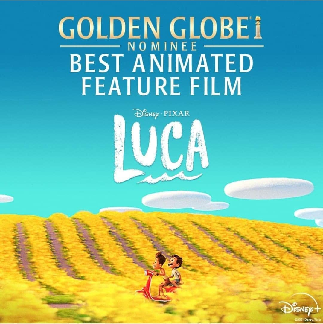 ジェイコブ・トレンブレイのインスタグラム：「What a great way to start the day! Congratulations to @enricocasa & everyone that worked on #PixarLuca for their #CriticsChoice & #GoldenGlobe nominations for #BestAnimatedFeatureFilm 🥳」