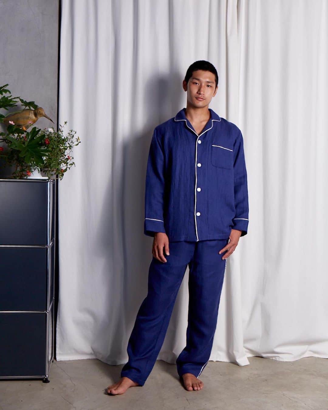 bodcoさんのインスタグラム写真 - (bodcoInstagram)「NAVY BLUE 👖 #bodco #colors #homeessentials #linen #pajama #ボッコ」12月13日 21時09分 - bodco_official