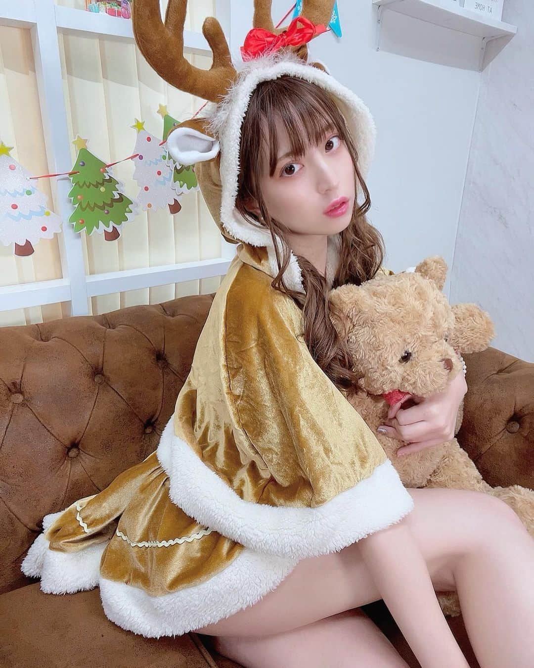 竹内星菜さんのインスタグラム写真 - (竹内星菜Instagram)「あわてんぼーのトナカイさんっ . .  #クリスマス #christmas #チェキ #クリスマス宿題 #ゼロイチファミリア #ゼロイチ #宿題チェキ #happymerrychristmas #サンタコス #サンタ #サンタコスプレ #サンタクロース」12月13日 21時48分 - seina0227