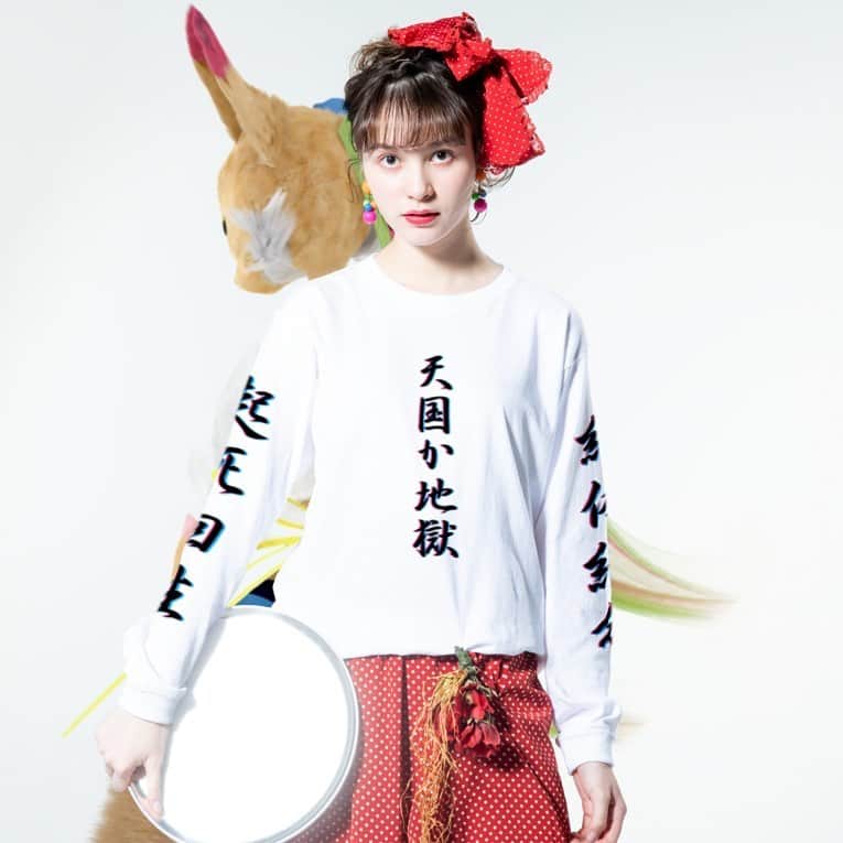 strangetwistのインスタグラム：「九死に一生を得る  命大切 運を味方に  Life save Good Luck  #ファッション好きな人と繋がりたい #fashionista #fashionblogger #originalbrand #ファッションデザイン #ロンt #フォロー」