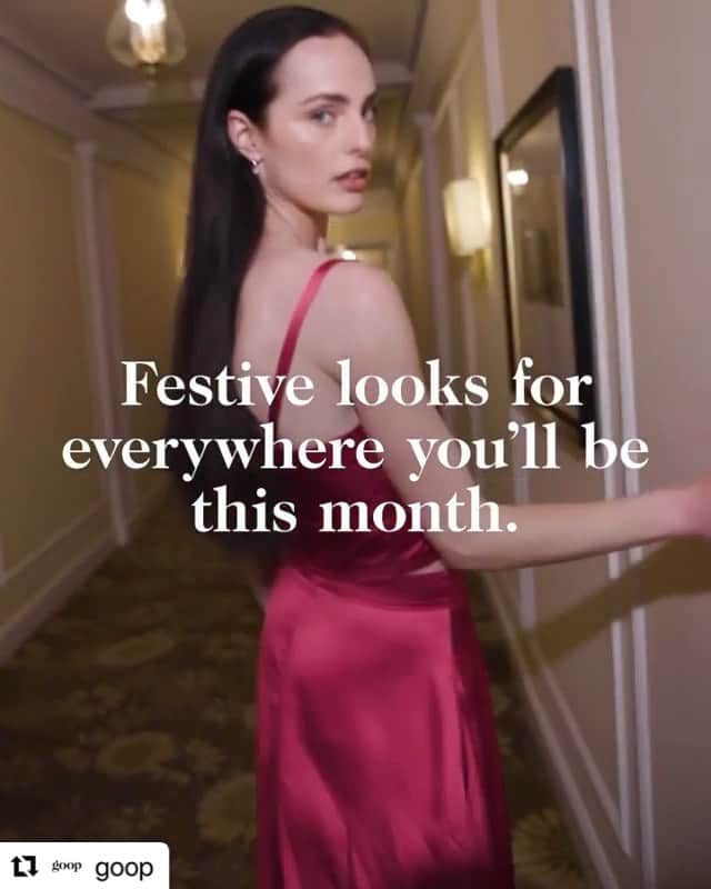 Marinet Mattheeのインスタグラム：「Very glamourrrr and festive with  @goop ❣️💋♥️」
