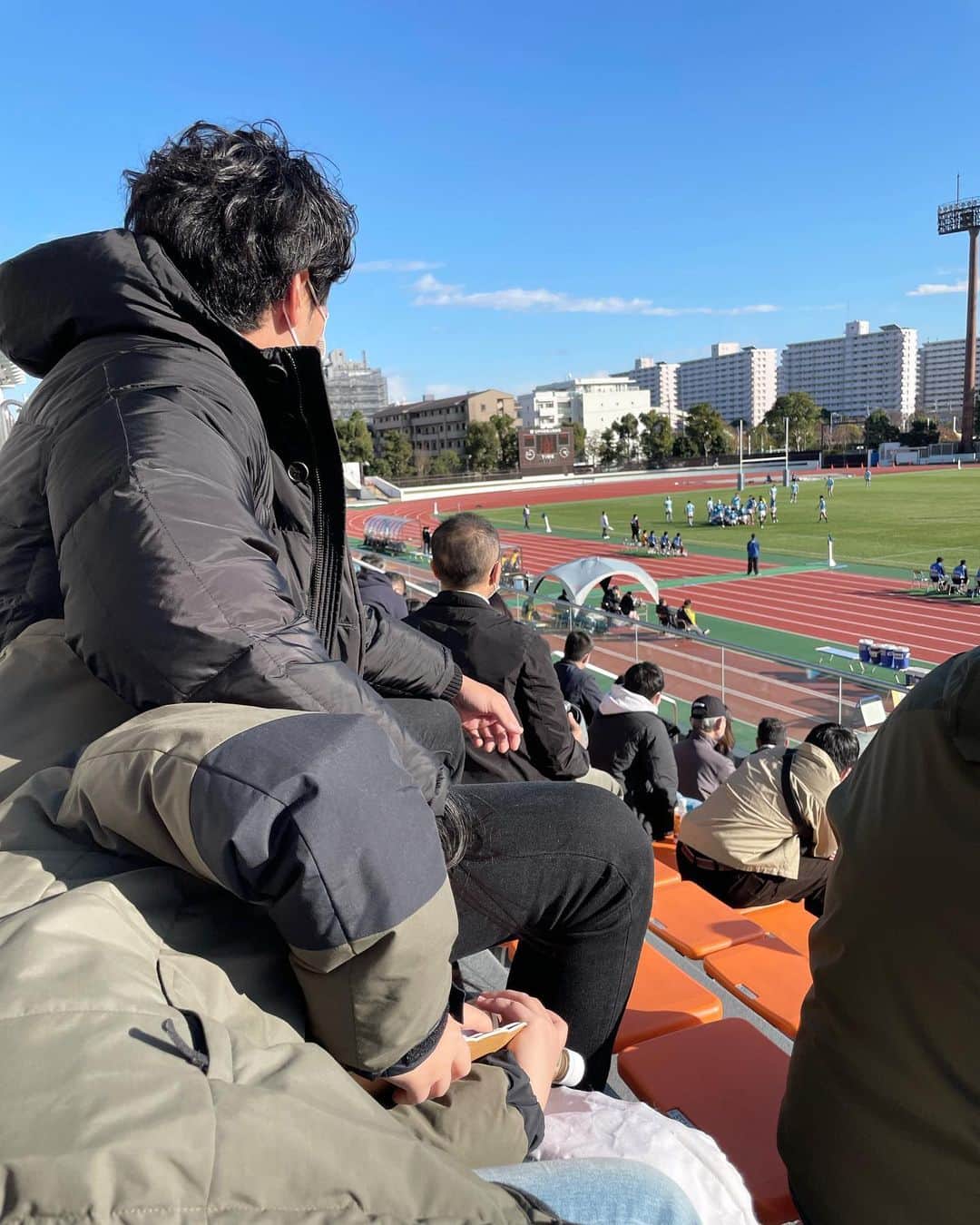 結子さんのインスタグラム写真 - (結子Instagram)「ラグビーを久しぶりに生でみました。 . 弟の試合に駆けつけ、勝利し、家族で盛り上がりました💚☺️ シーズンお疲れ様！ .  #大学ラグビー#家族#ラグビー観戦」12月14日 8時50分 - yuiko_yyy