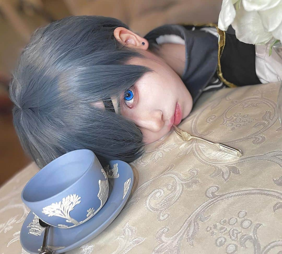 千葉のインスタグラム：「Happybirthday to Ciel💎   #黒執事コスプレ #blackbutler #コスプレ #cosplay #anime」