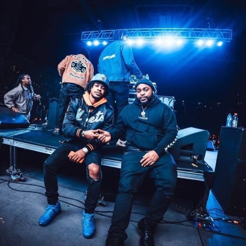 タイラー・ユリスのインスタグラム：「Y’all go show love to my big brother @jayestate the best DJ out here 🤞🏾💯 You said y’all was gone set rupp on 🔥🔥🔥 Preciate you bringing me out and letting me witness you and @dolomrgip in action vibes was unmatched」